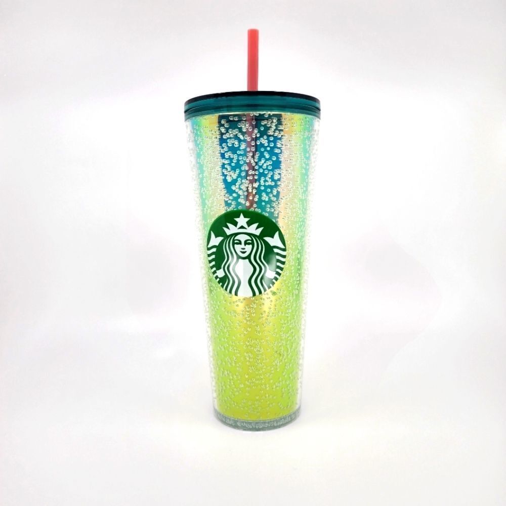 Starbucks 2022 neon green bubbley Summer release Tumbler Venti